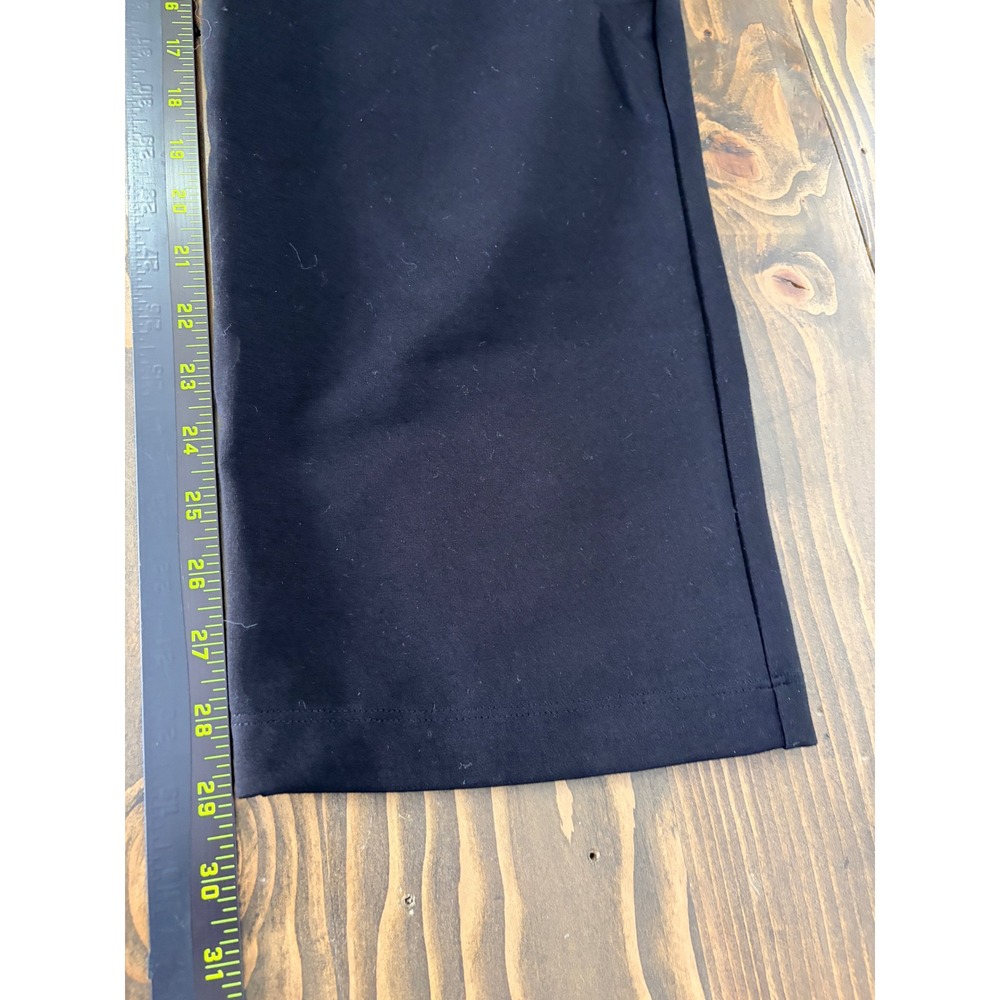 Quince Ultra Stretch Ponte Straight Leg Pants Womens L Black NWT - Picture 11 of 12